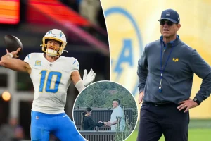 Chargers poke fun at Mike Vrabel and Dianna Russini in popular 2026 schedule release video