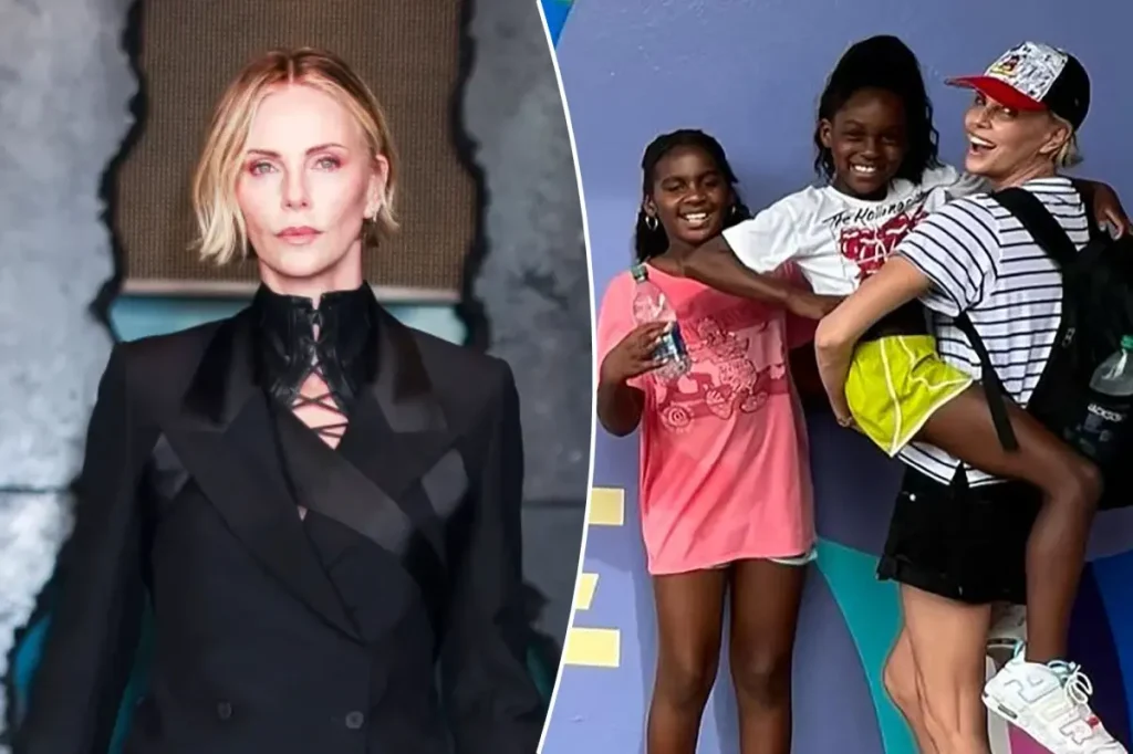 Charlize Theron states her daughters will need to work for jobs and their first car.