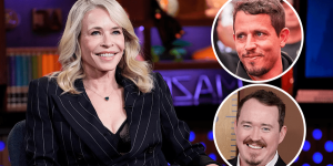 Chelsea Handler reveals secrets about Tony Hinchcliffe and Shane Gillis' past.