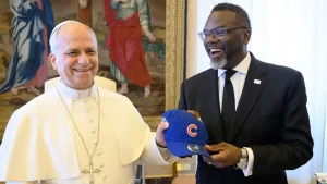 Chicago Mayor Brandon Johnson seeks Pope Leo XIV's support for reparations efforts