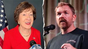 Collins claims Schumer is aiming for her once more in the 2026 Maine Senate election.