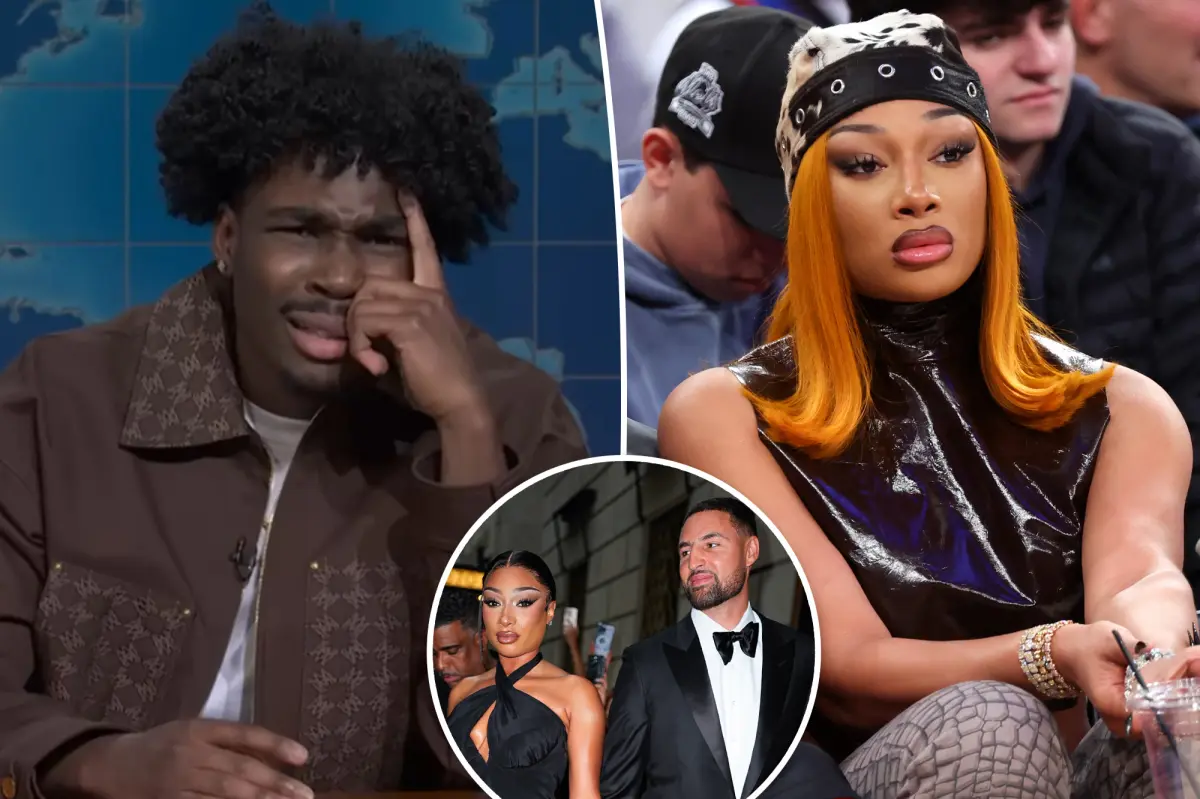 Comedian suggests Megan Thee Stallion requires a 'real man' following her breakup with Klay Thompson in an 'SNL' skit