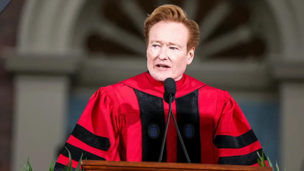 Conan O'Brien targets Trump with jokes in his Harvard commencement speech