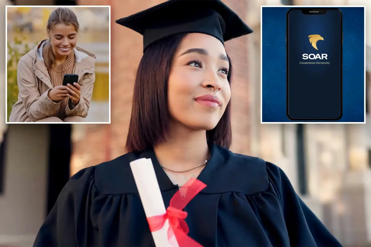Cornerstone University allows students to complete bachelor's and master's degrees using their phones.