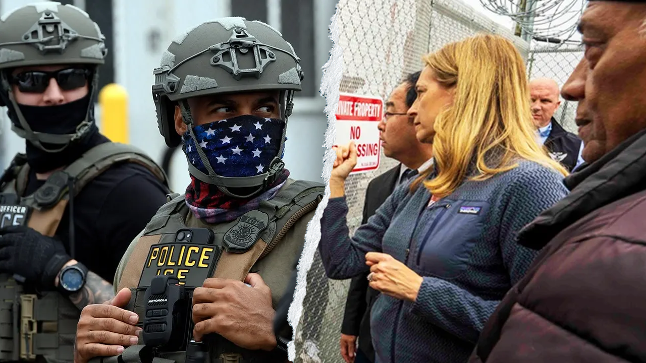 DOJ is looking for the person who threatened to kill an ICE agent and his family.