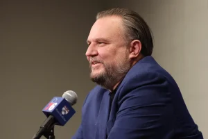 Daryl Morey leaves his position as president of the 76ers following a disappointing sweep by the Knicks.