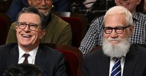David Letterman Teams Up with Stephen Colbert for 'Shameless Damage to CBS Property' in a Bitter Goodbye