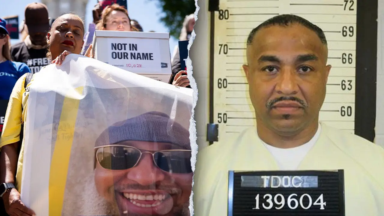 Death row prisoner receives a last-minute stay due to IV issues during execution