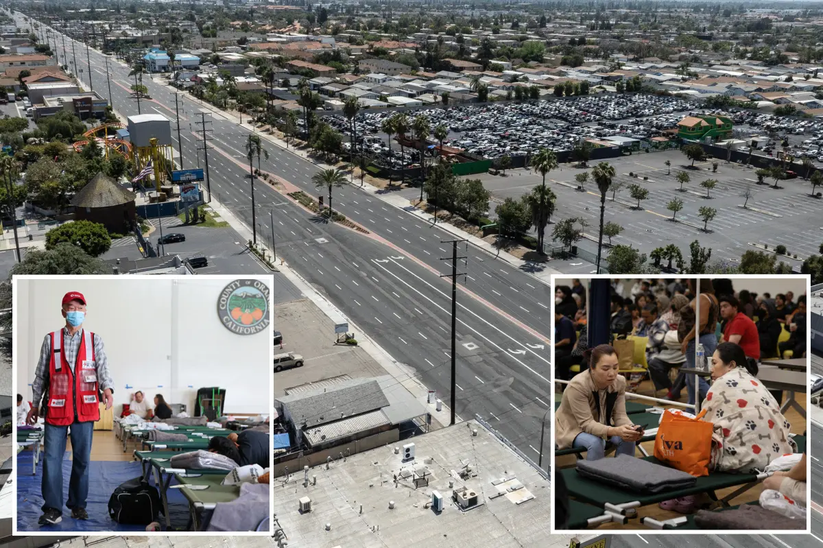 Deserted roads and crowded shelters in Orange County as many wait for the toxic leak to conclude