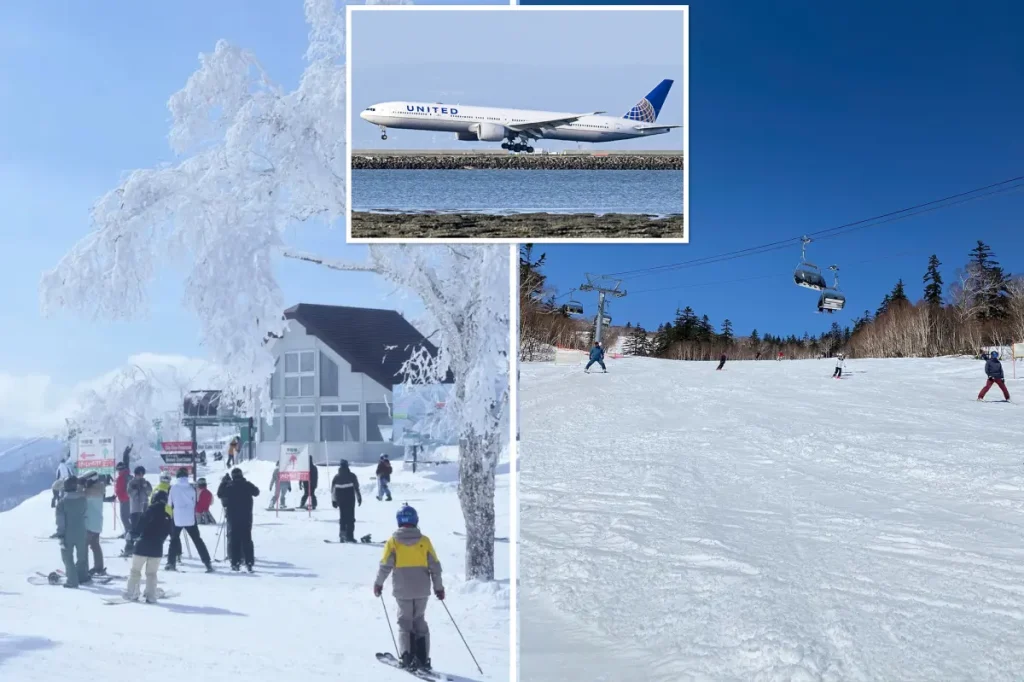 Direct flight from San Francisco to the Japanese ski resort of Sapporo revealed