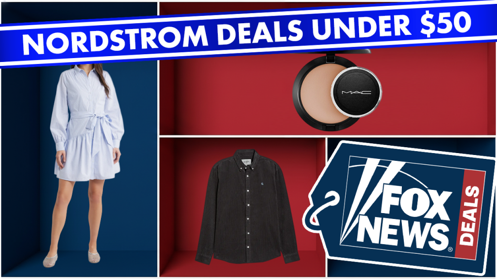 Discounted brand-name items under $50 found in Nordstrom's sale area