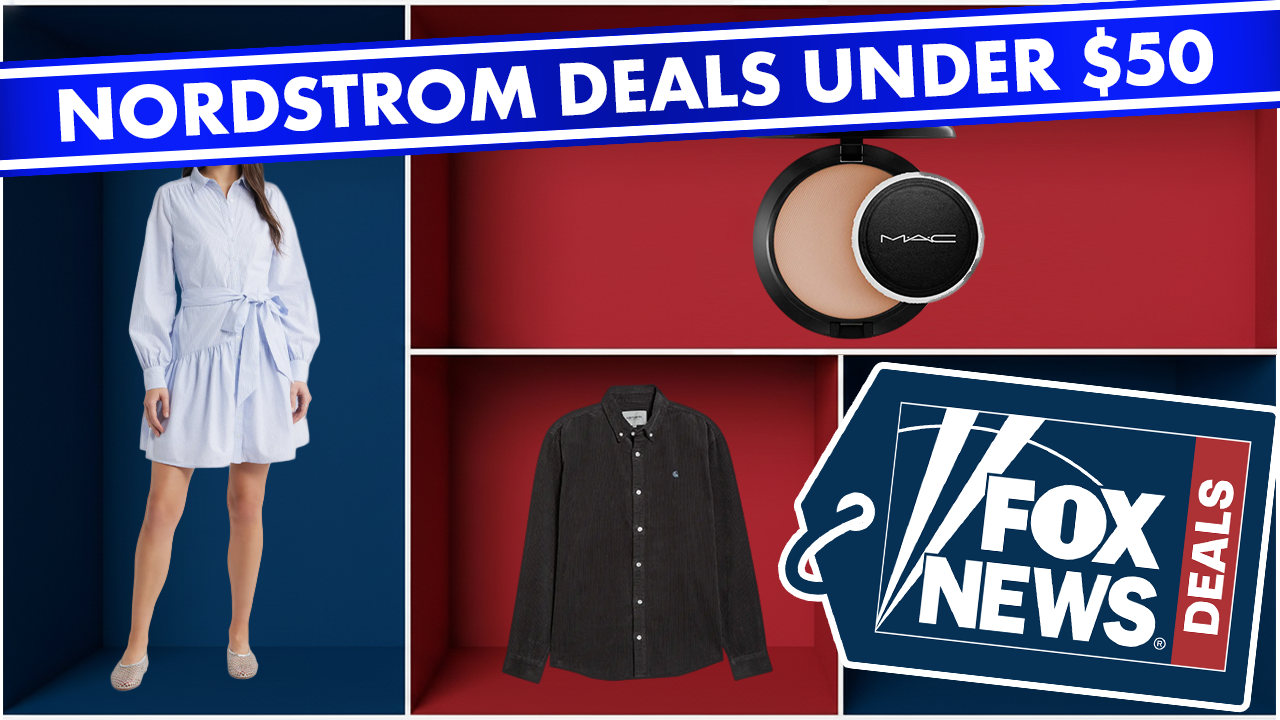 Discounted brand-name items under $50 found in Nordstrom's sale area