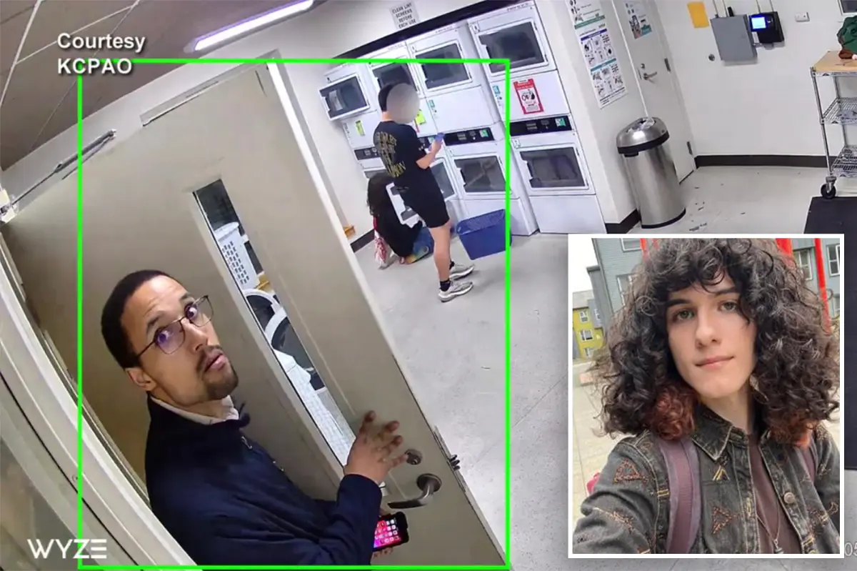 Disturbing footage reveals suspected murderer following college student shortly before laundry room killing