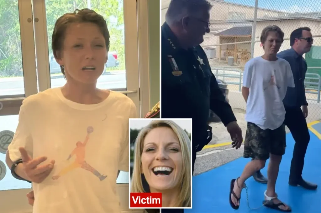 Dog owner pretends to have a heart attack to avoid arrest after her dogs 'tore apart' a woman in front of her husband, according to police.