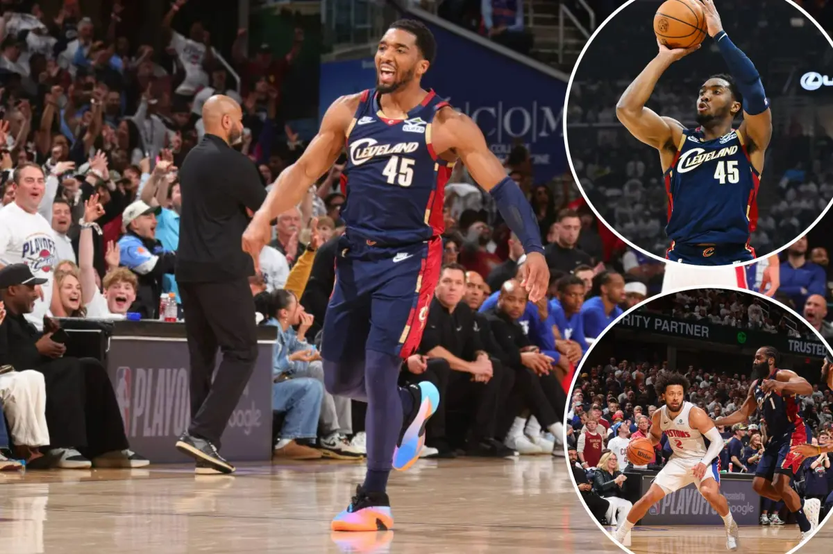 Donovan Mitchell scores 43 points in Cavaliers' Game 4 victory against Pistons
