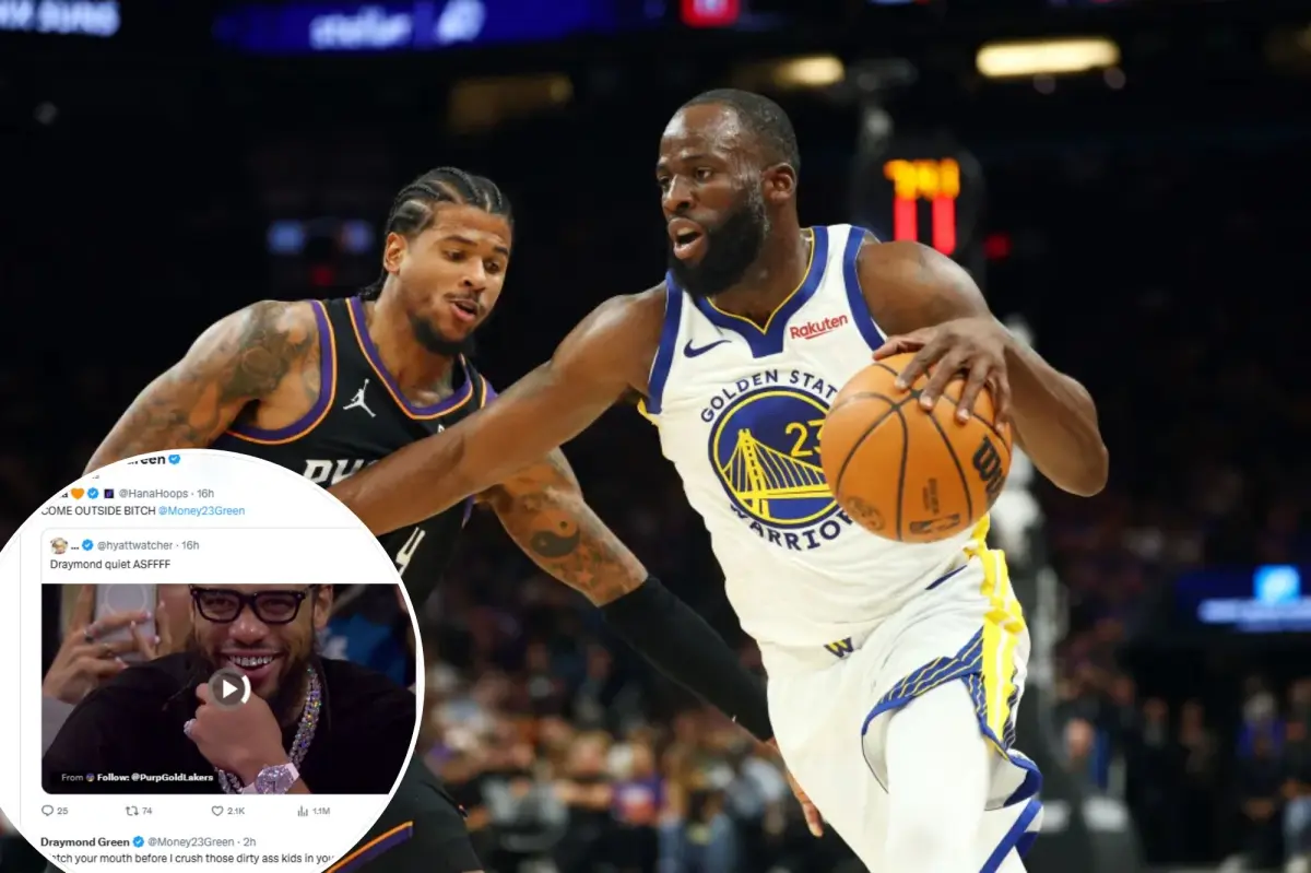 Draymond Green takes aim at Knicks fan with 'smashing kids' remark while continuing feud with supporters.