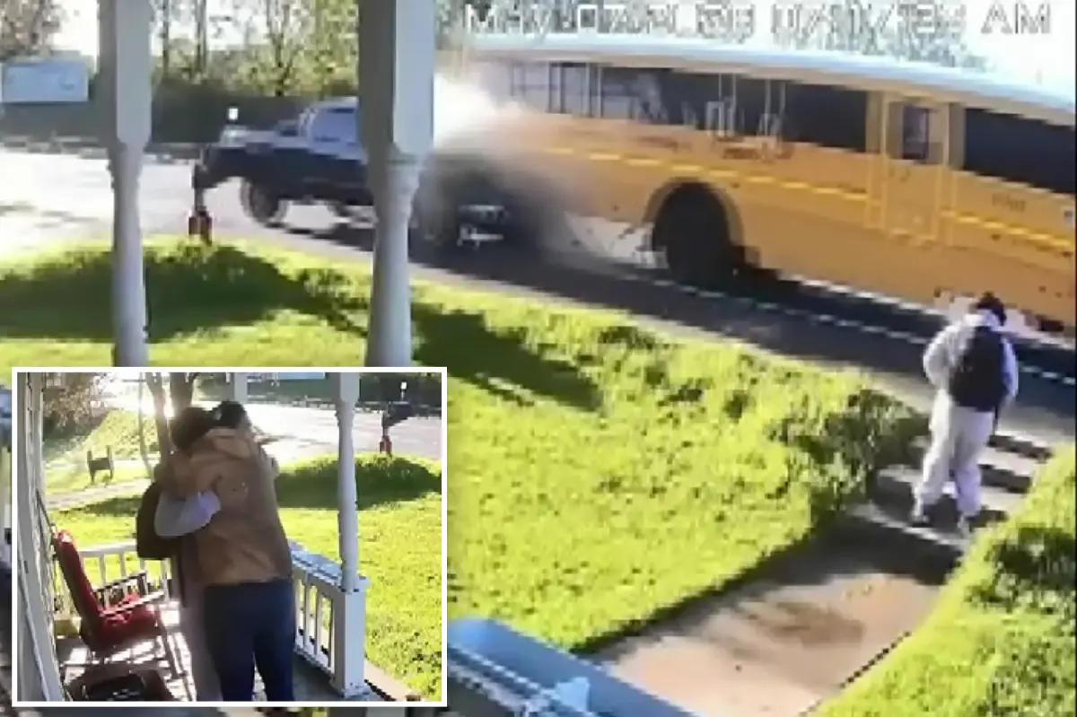 Driver distracted while driving crashes into school bus in upstate NY, hurting children