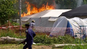 Ebola center in Congo set on fire following dispute over body recovery