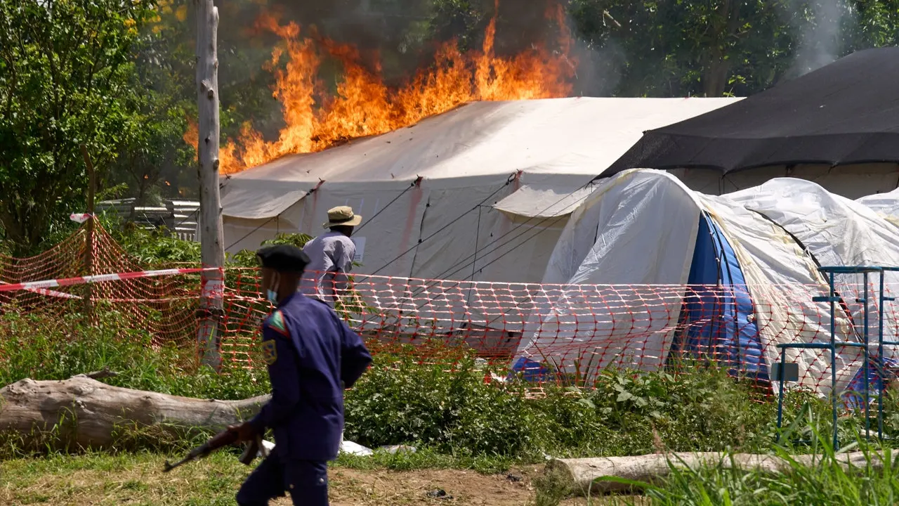 Ebola center in Congo set on fire following dispute over body recovery