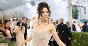Eileen Gu from China Sports a Dress Made of 15,000 Glass Bubbles at the Met Gala