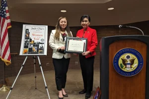 Eileen Wang recognized as 'Woman of the Year'