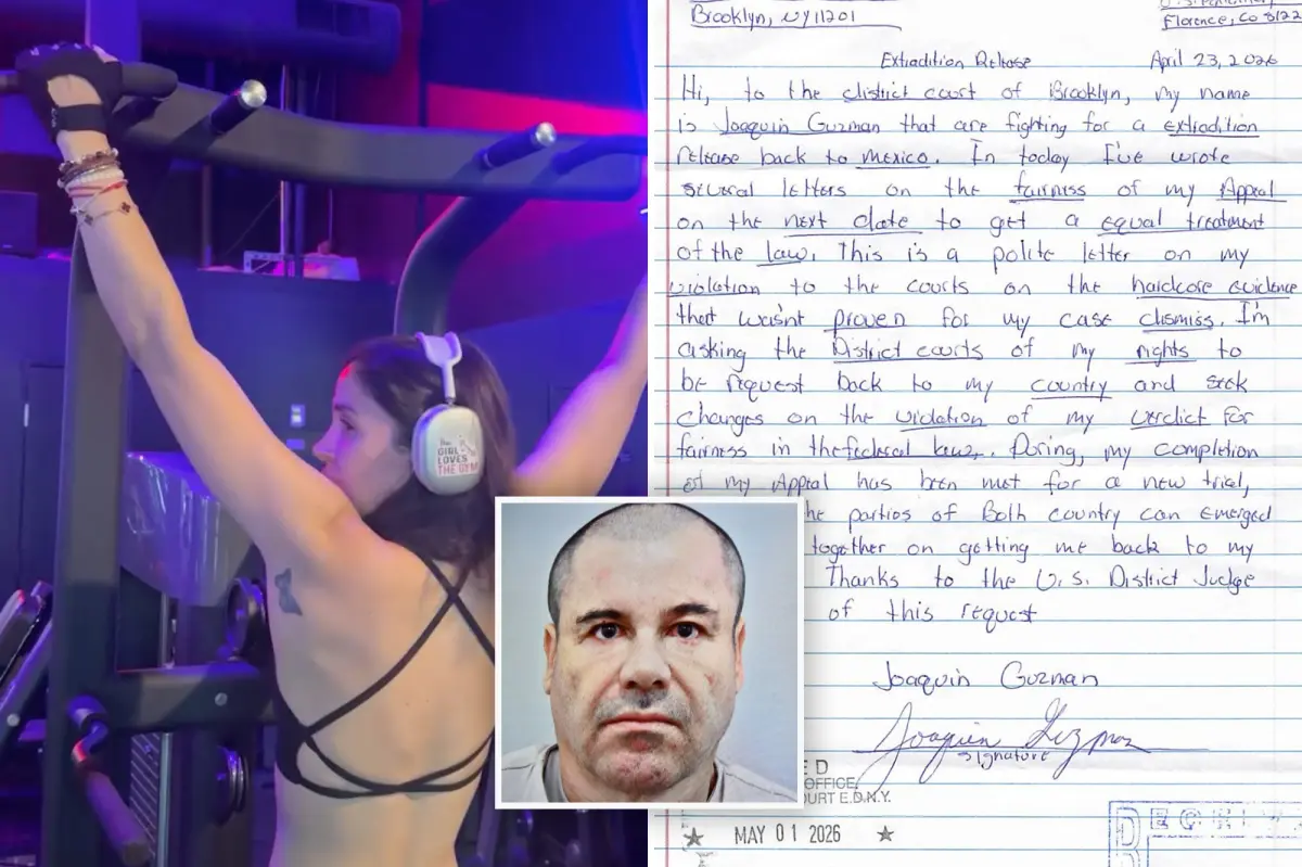 El Chapo's wife posts gym video after judge rejects her husband's requests for a new trial