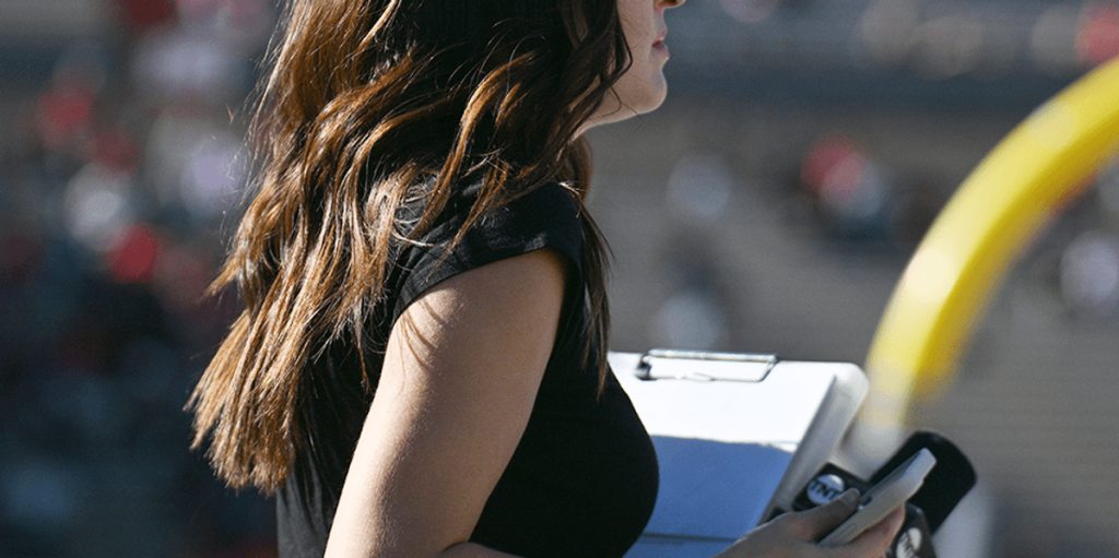 Elderly hockey scout praises female reporter, resulting in a $5,000 team fine.