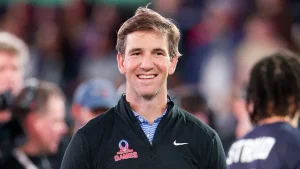 Eli Manning makes a lighthearted comment about returning after Odell Beckham Jr's viral video