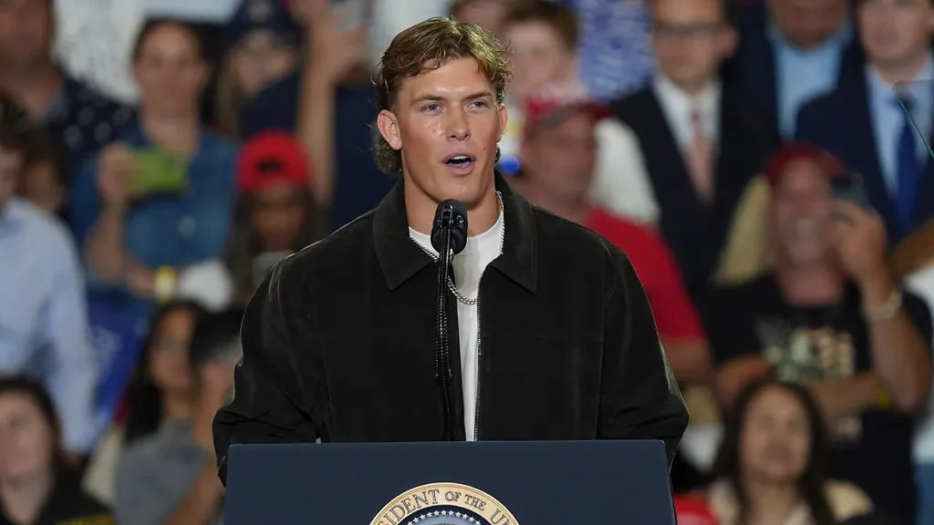 Emmanuel Acho calls Jaxson Dart's introduction of President Trump 'pretty foolish'