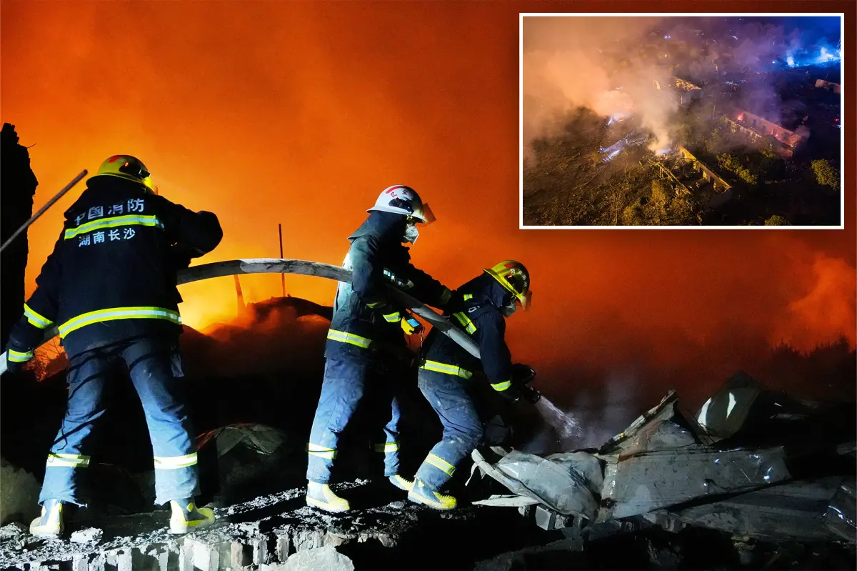 Explosion at fireworks plant in Hunan, China takes the lives of 21, report says