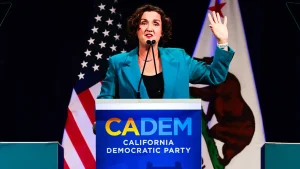 Fact-checking Katie Porter's unverified assertion about Steyer sharing staff video