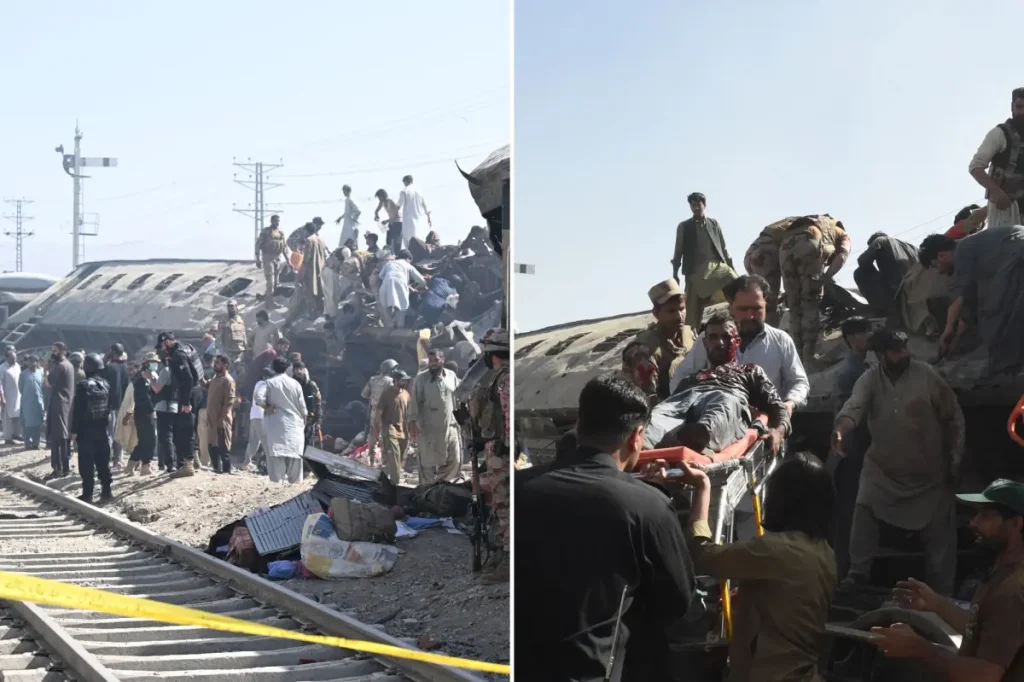 Fatal suicide explosion strikes a train route in Pakistan, leaving at least 23 dead