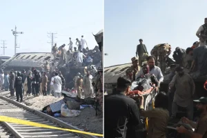Fatal suicide explosion strikes a train route in Pakistan, leaving at least 23 dead