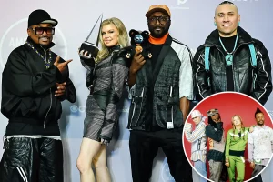 Fergie shares a heartfelt moment with her Black Eyed Peas 'brothers' at the 2026 AMAs