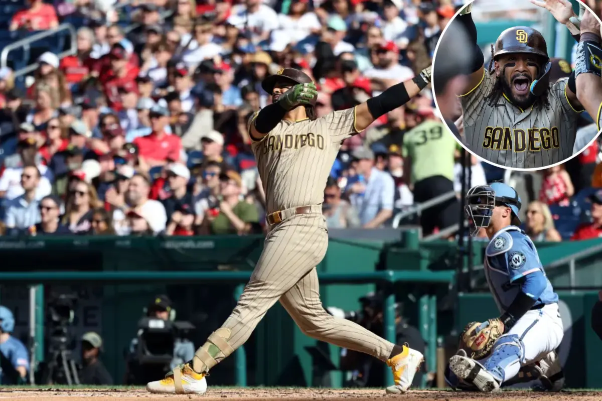 Fernando Tatis Jr. of the Padres breaks out of his long home run slump