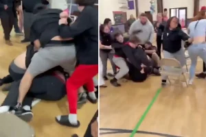 Fight erupts over seating at kindergarten graduation ceremony: video
