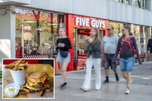 Five Guys shutting down several locations in California due to financial troubles