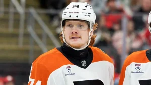 Flyers' Owen Tippett discloses that internal bleeding led to missing the playoffs