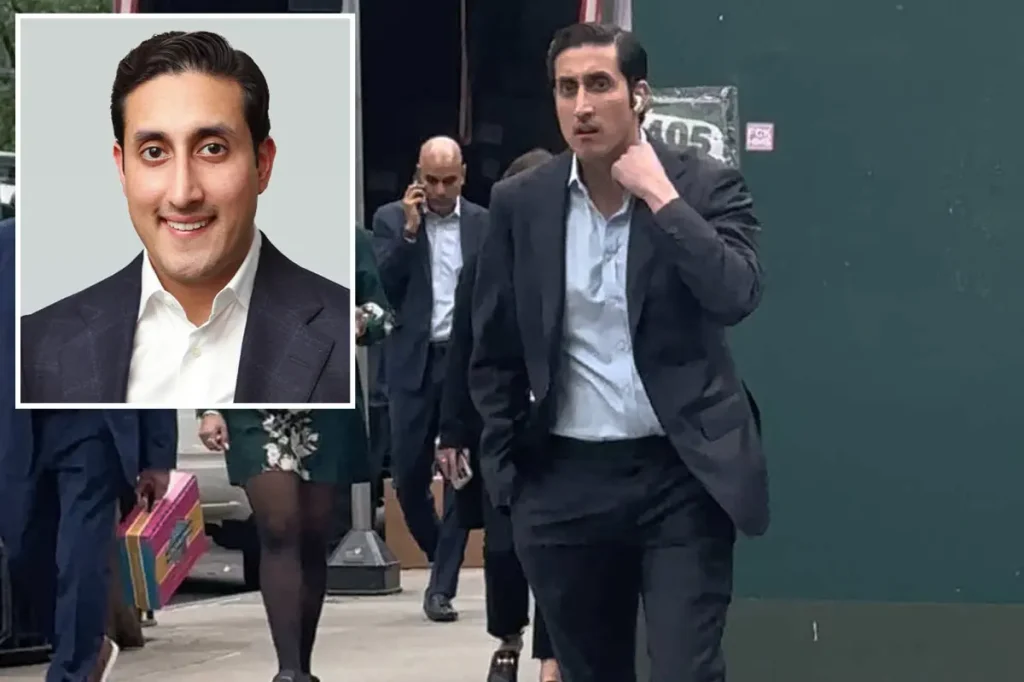 Former JPMorgan banker seen in NYC street-style video before strange sexual harassment allegations, while his father comments on the controversial lawsuit