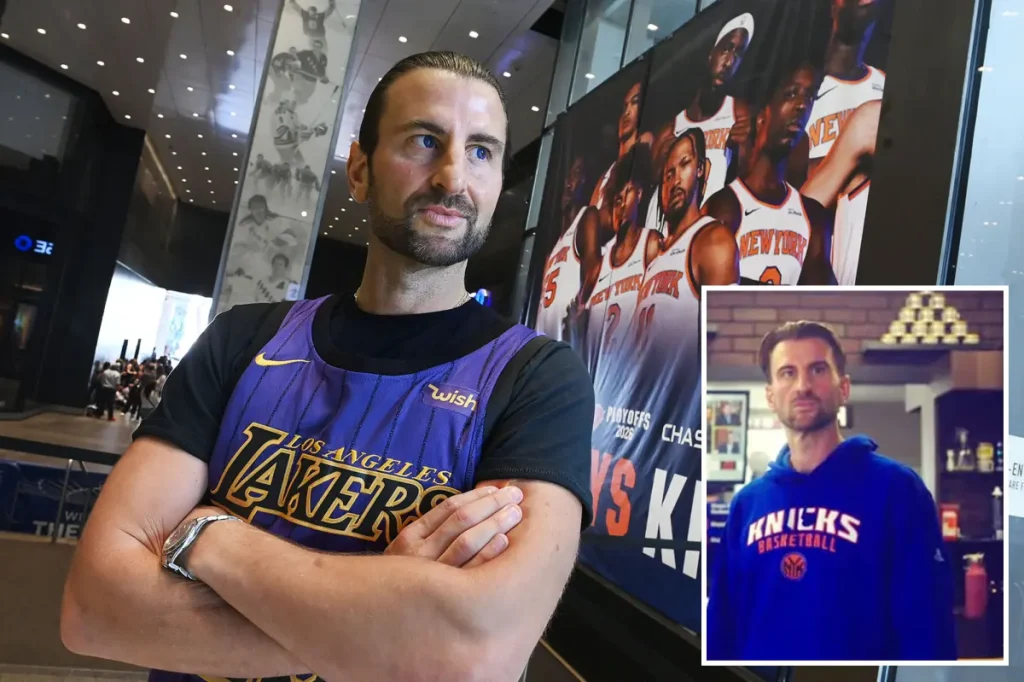 Former Knicks fan sells his loyalty on eBay to support the Lakers and claims he has no regrets.