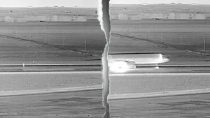 Frontier Airlines plane hits someone on Denver airport runway captured in video
