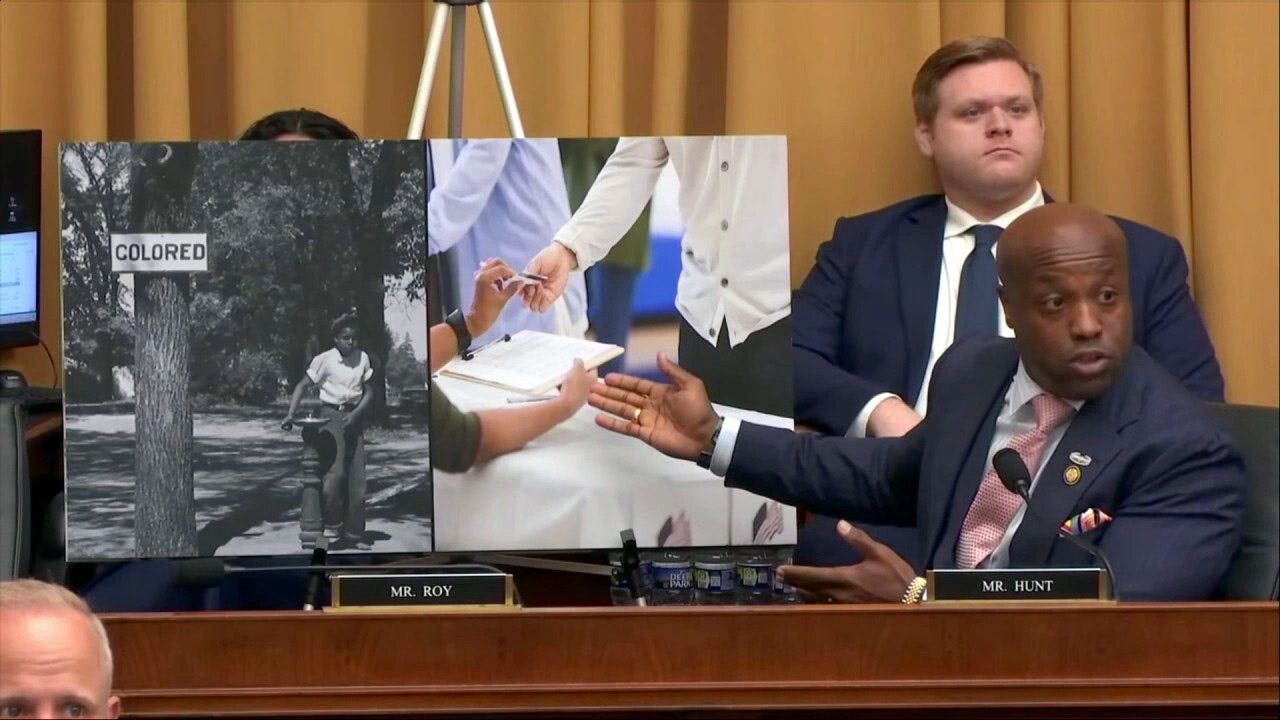 GOP Representative Wesley Hunt criticizes the SPLC and Democrats for their 'Jim Crow 2.0' accusations