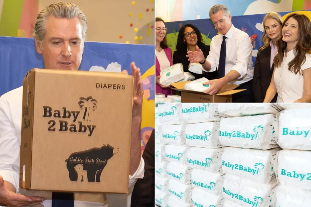 Gavin Newsom criticized for $20M diaper agreement connected to nonprofit network linked to his wife