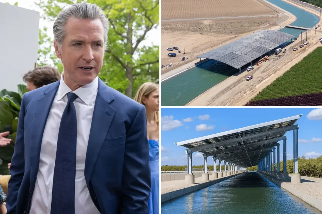 Gavin Newsom criticized for $20M investment in solar-covered canal