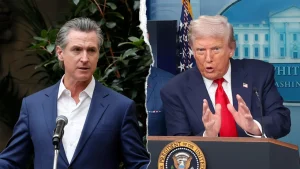 Gavin Newsom proposes a complete tax on recipients of Trump's anti-weaponization fund.