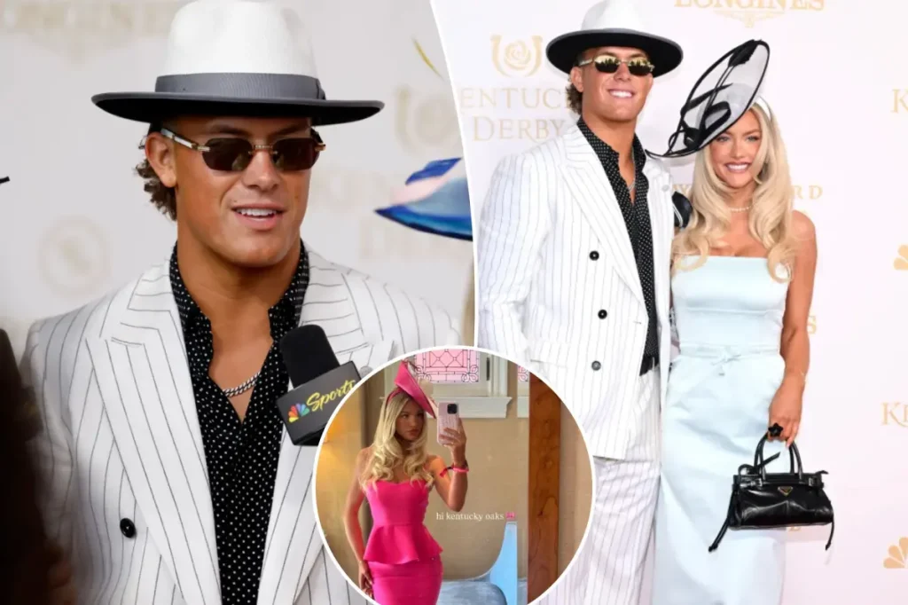 Giants' Jaxson Dart and Marissa Ayers impress at the 2026 Kentucky Derby