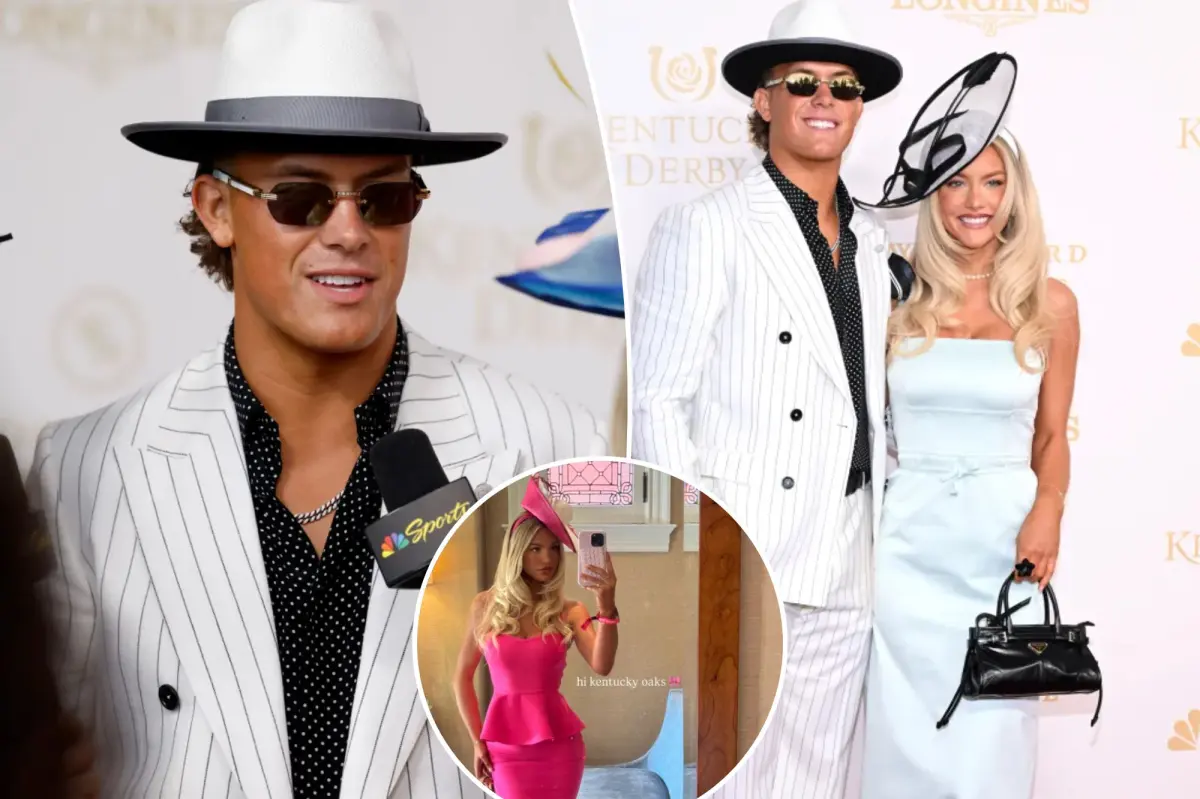 Giants' Jaxson Dart and Marissa Ayers impress at the 2026 Kentucky Derby