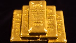 Gold drops to a two-month low as its role as an inflation safeguard diminishes.