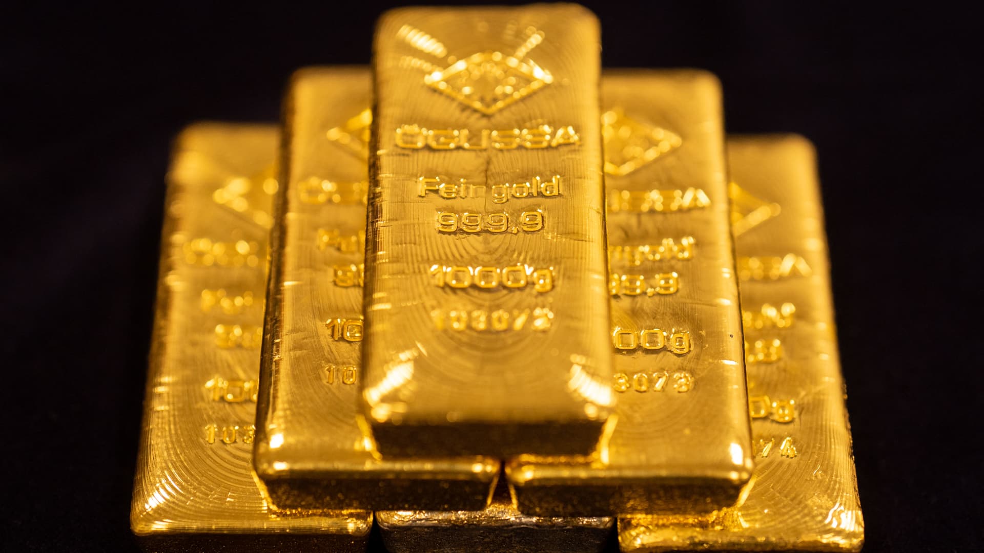 Gold drops to a two-month low as its role as an inflation safeguard diminishes.