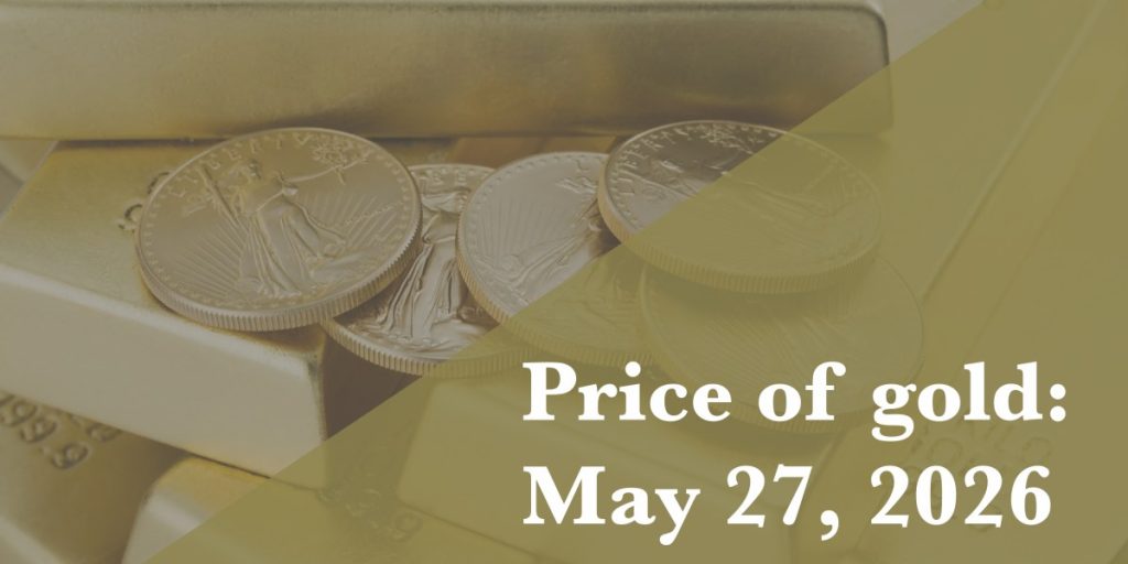 Gold price update as of May 27, 2026